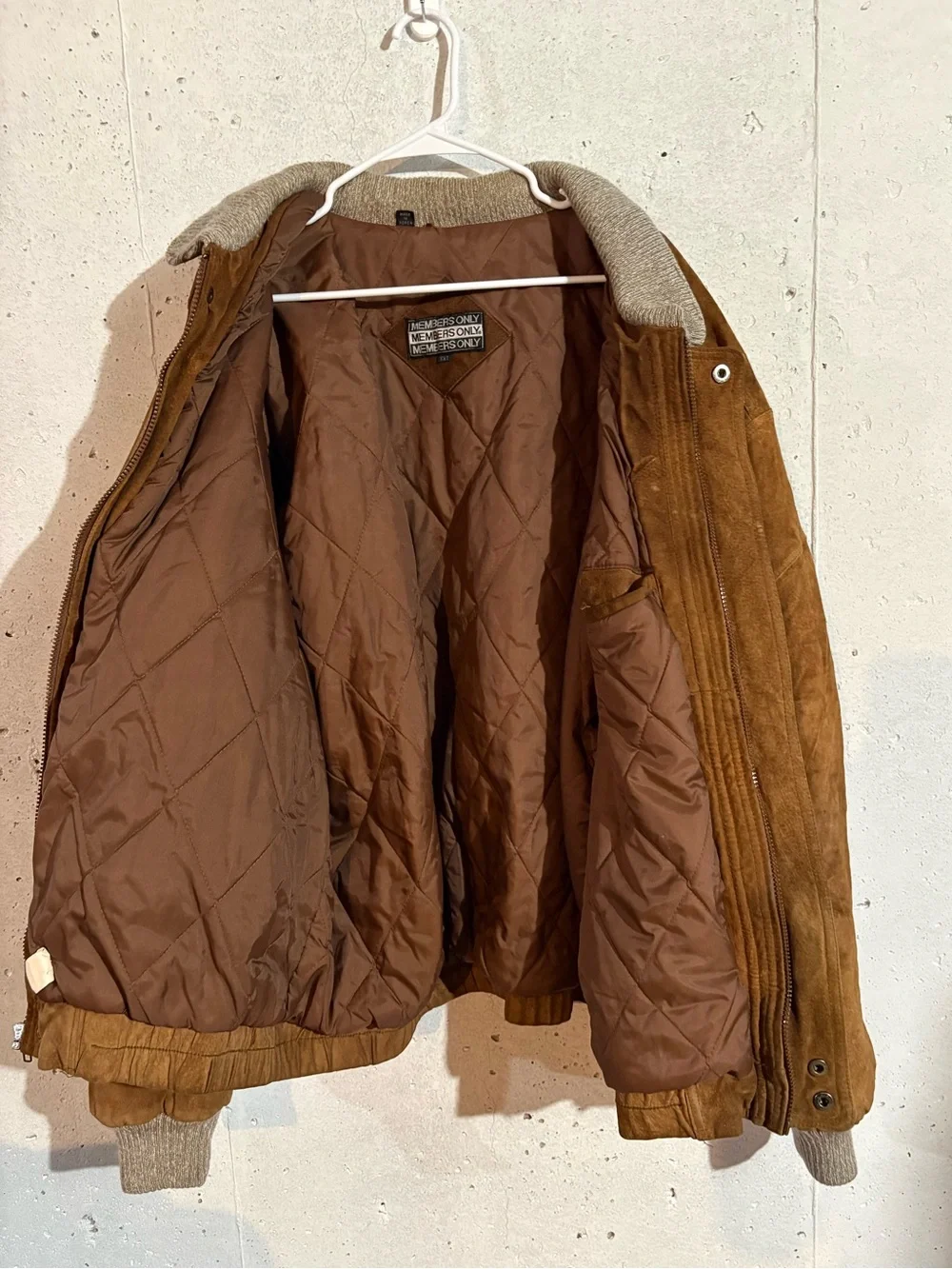 Members Only Suede Multi Pocket Lined Jacket | Size: XXT